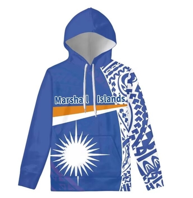 satın al Marshall Adaları Bayrağı Özel Sublimasyon Kapüşon Kazak Polinezyalı Büyük Boylu online manufacture