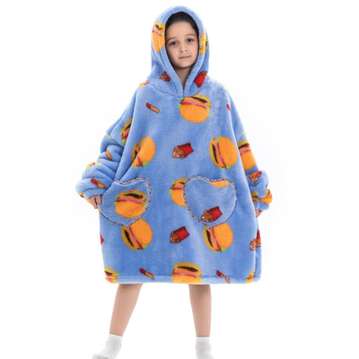 satın al BSCI Anti Pilling Giyilebilir Battaniye Pijama Çocuklar İçin Tembel Büyük Süveter online manufacture