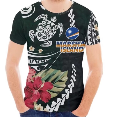 satın al Unisex Slim Fit Sublimasyon Baskılı Tişörtler Erkekler İçin Kısa Kollu Tişörtler online manufacture