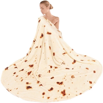 satın al 60 X 80 inç Burritos Tortilla giyilebilir başlıklı battaniye online manufacture