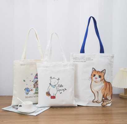 satın al Tam Baskı Pamuk Tuval Çanta Bakkal Alışveriş Tote Çanta Özel Logo ile online manufacture