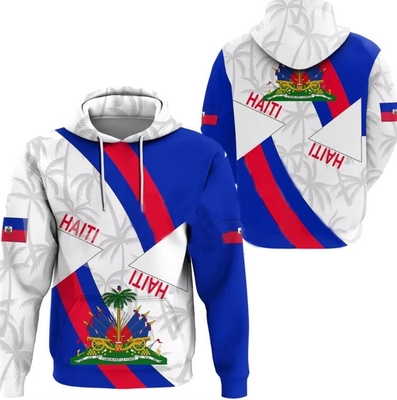 satın al Özel Ad Numara Haiti Tam Sublimasyon Kazak Ülke Bayrak Ülke Yazdırılmış online manufacture