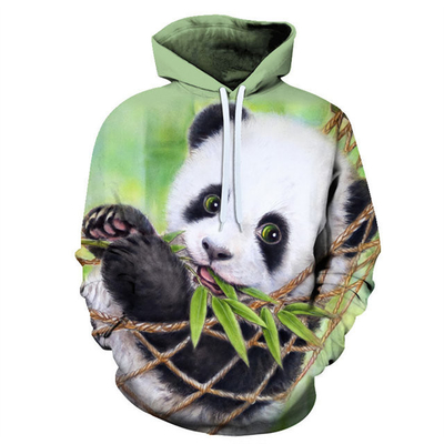 satın al Erkekler için büyük boylu Panda uzun kollu cepli kazak online manufacture