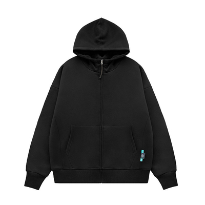 Unisex Custom 350gm Sublimasyon Boş Hoodies Puff Printing Zip Up Hoodie