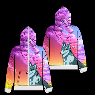 Multi Style Dijital 3D Sublimasyon Zip Up Hoodie Tüm Üzerinde İstek üzerine Baskı Hafif