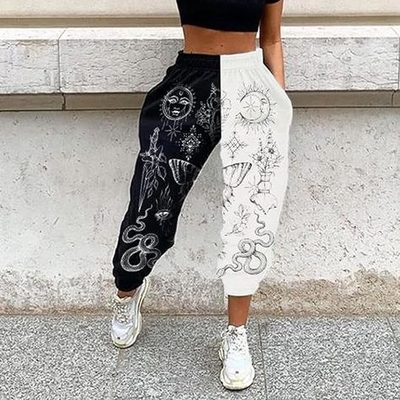 Tüm Üzerinde Sublimasyon Baskı Spor Pantolonları