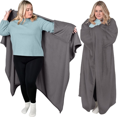 Cape Cozy Throw Plush Büyük Boylu Başlıklı Battaniye Başlıklı Televizyon Battanesi