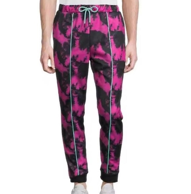 Casual Sublimation Koşu Pantolonları Erkek Polyester Track Pantolonları Anti Pilling
