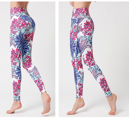 Hızlı Kuru Spor Renkli Özel Basılı Leggings Kişiselleştirilmiş Spor Leggings
