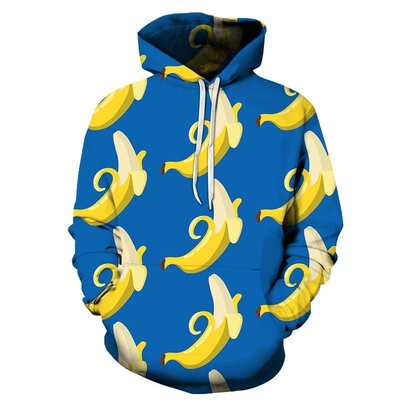 Tam özelleştirilmiş 3D Sublimasyon Baskı Hoodie Anime Cosplay Kostümü