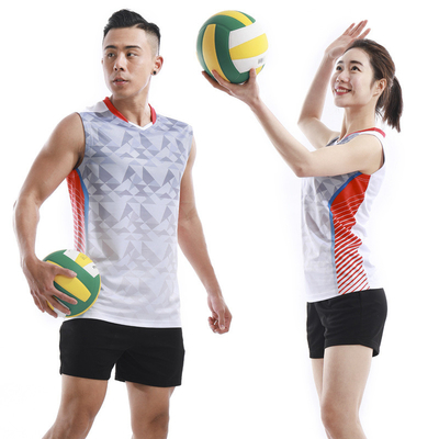Baskılı Kadınlar ve Erkekler için Badminton Üniforma Kolyelersiz Voleybol Üniforma Ter emici Spor Giysi