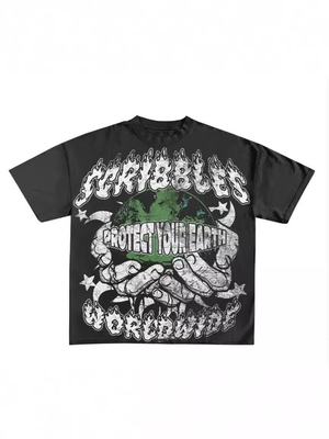 3D Grafik Erkekler Kızlar Tişörtleri, Crewneck Ergenler için Kısa Kollu Tişörtler